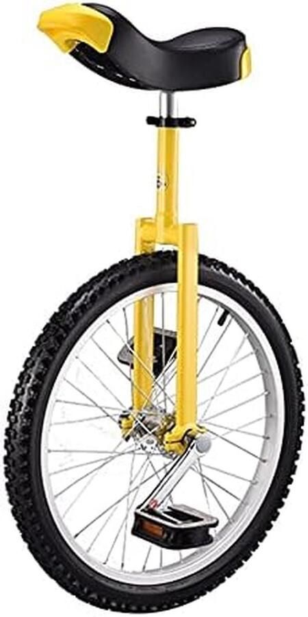 Eenwieler Balansfiets Sport en vrije tijd Verstelbare zadelhoogte 20 inch wiel Geel