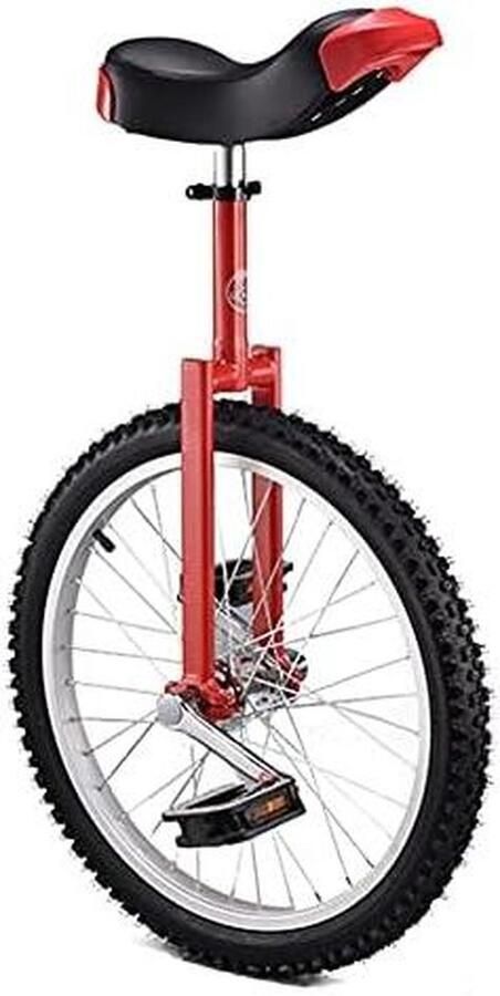 Eenwieler Balans fiets Sport en vrije tijd Verstelbare zadelhoogte 20 inch wiel Rood