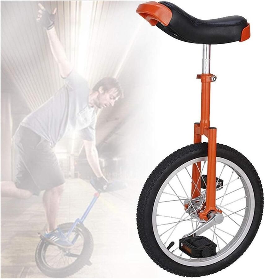 Eenwieler Balansfiets Balans Oefenen Antislip banden 20 inch Rood