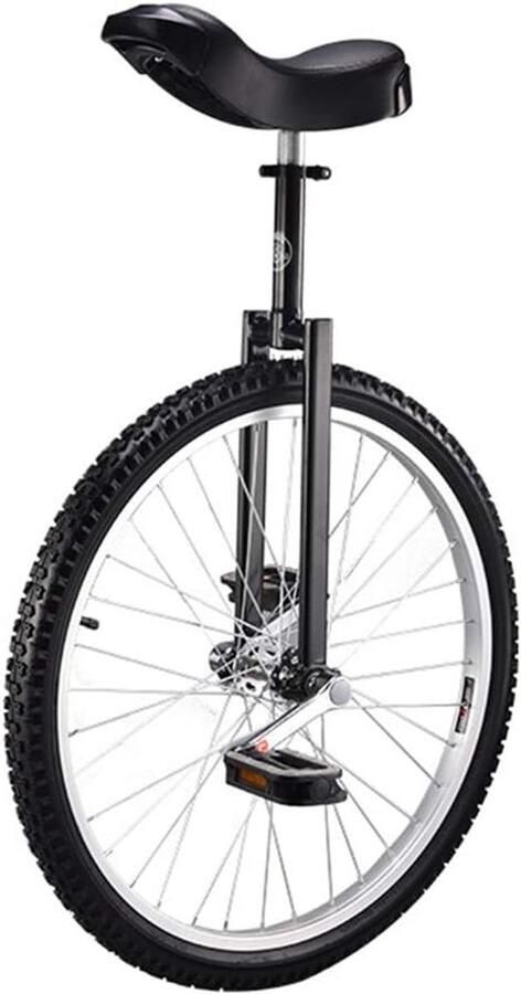 Eenwieler Balansfiets Buiten Sport Hoge Belasting 24 Inch Wiel Zwart