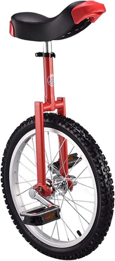 Eenwieler Balansfiets Buitensport Antislip banden 18 inch Rood