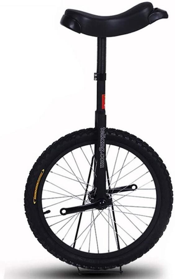 Eenwieler Balansfiets Oefenfiets Fitness Balans Training Extra Dikke Band 16 Inch Wiel Zwart