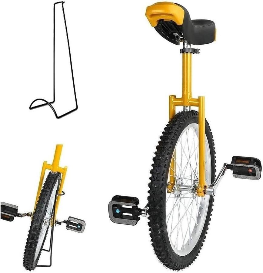 Eenwieler Balansfiets Wieler Balans Oefenen Verstelbare Zithoogte 16-24 inch Zwart