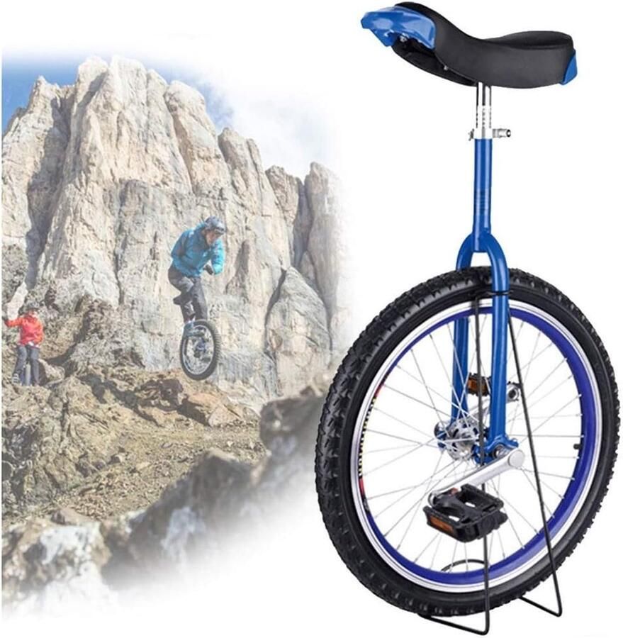 Eenwieler Balansfiets Sport Balans Antislip Bergbanden 18 inch Blauw