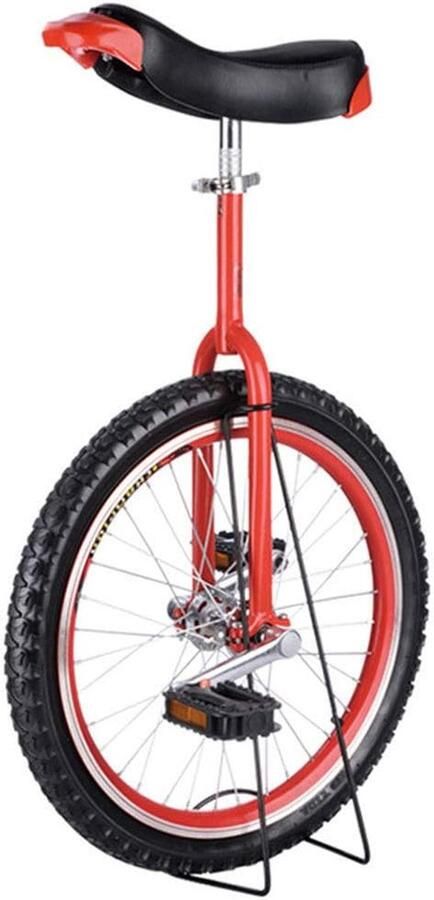 Eenwieler Loopfiets Sport en Balans Antislip Wielen 24 inch Rood