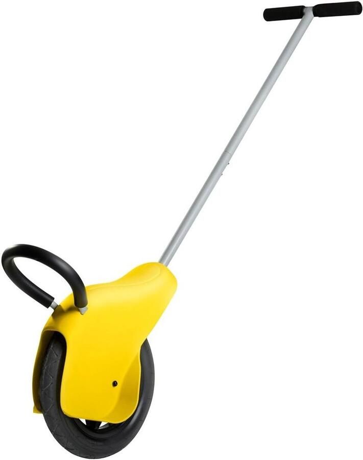 Eenwieler met schuifstang Kindervoertuig Buiten spelen Luchtbanden voor elk terrein Tot 55 kg Geel