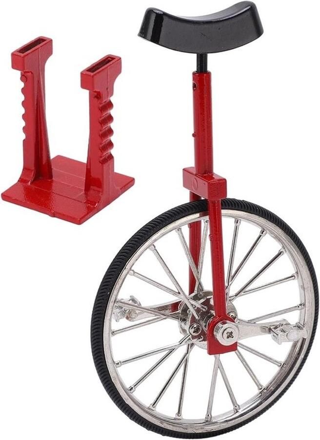 Eenwieler model Mini fiets Decoratief orna t Gedetailleerd ontwerp 18 cm lengte Metaal