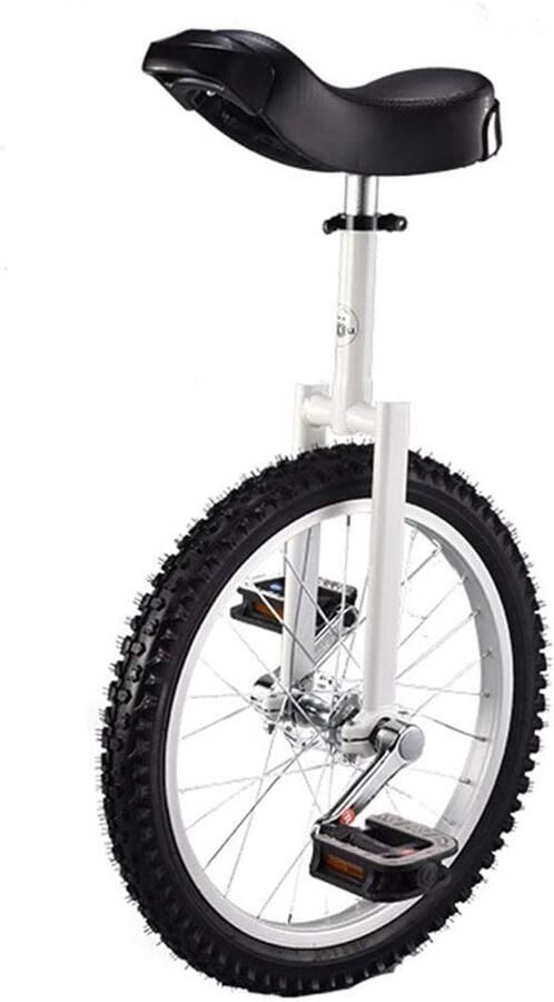 Eenwieler Monowiel Buitenactiviteit Antislip pedalen 18 inch Wit