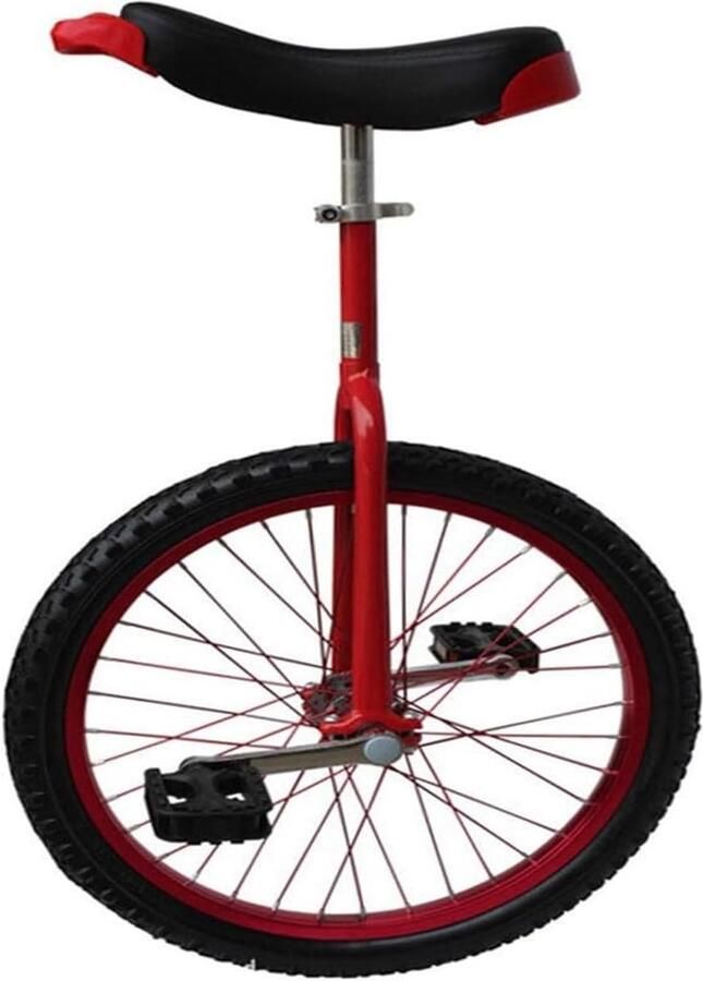 Eenwieler Monowiel Buitensport Verstelbaar zadel 20 inch Rood