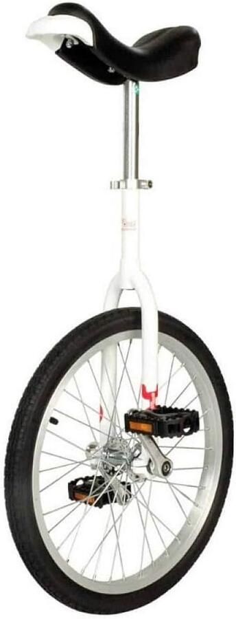 Eenwieler Single wheel bike Balans oefenen Aluminium snelspanner Eén maat Wit