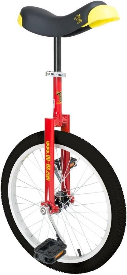 Eenwieler Single Wheel Bike Fietsen Oefenen Inclusief Extra Zadelpen 61 cm Min Lengte Rood