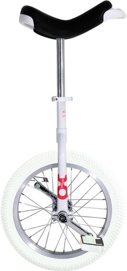 Eenwieler Single wheel bike Leren fietsen Comfortabel zadel 18 x 15 x 30 cm Wit