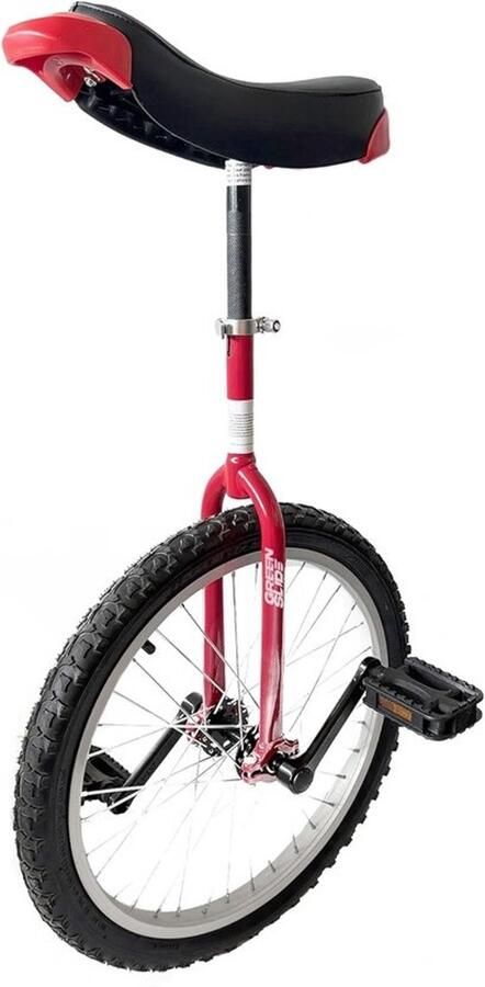 Eenwieler voor beginners Fiets met één wiel Leren rijden Ronde vork 20 inch Rood