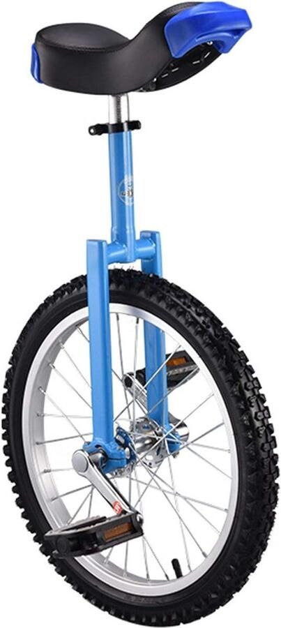 Eenwieler voor volwassenen Balansfiets Buitensport fitness Antislip bergbanden 18 inch Blauw
