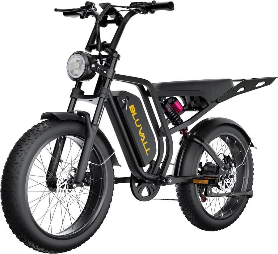 Elektrische Fiets Elektrische fietsen Motor 250W 20 Inch City Commuter EBike max belasting 150kg kleurendisplay 25 km h 7 Versnellingen 3 rijmodi Verwijderbare accu met slot zwart