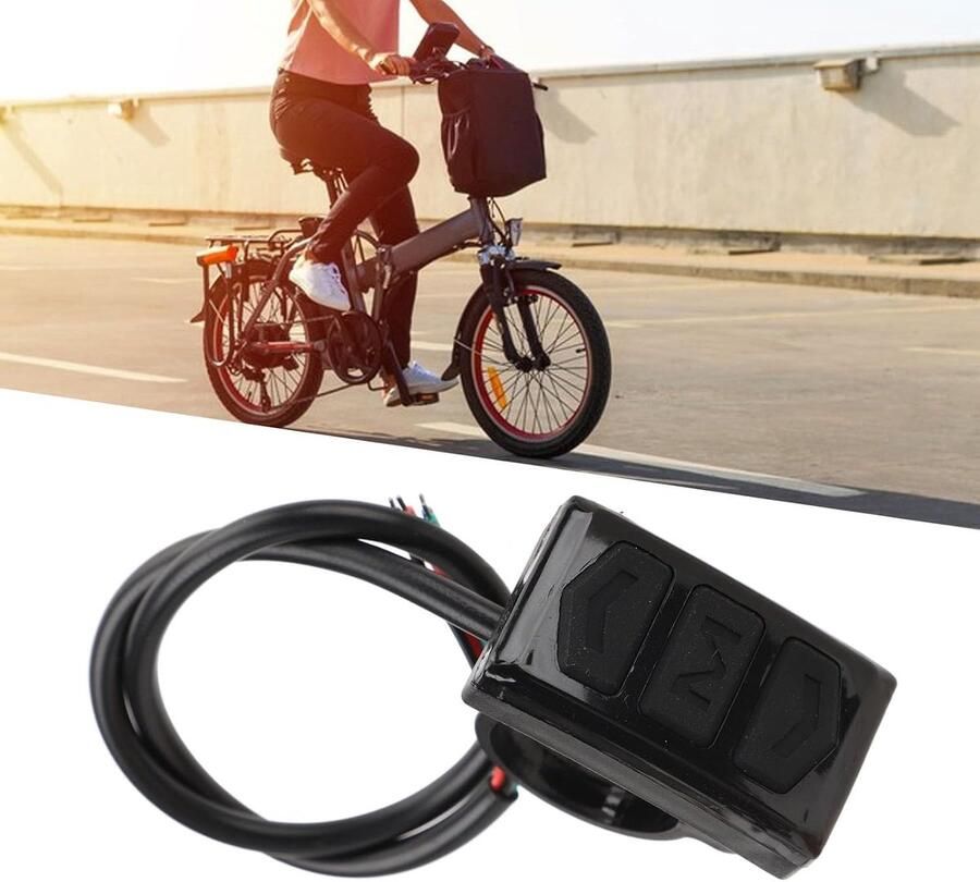 Elektrische Fiets Stuurbediening Knopschakelaar voor LCD- en LED-Fietsschermen met Universele Stuurgreepcompatibiliteit – Vervanging voor Displaybesturing