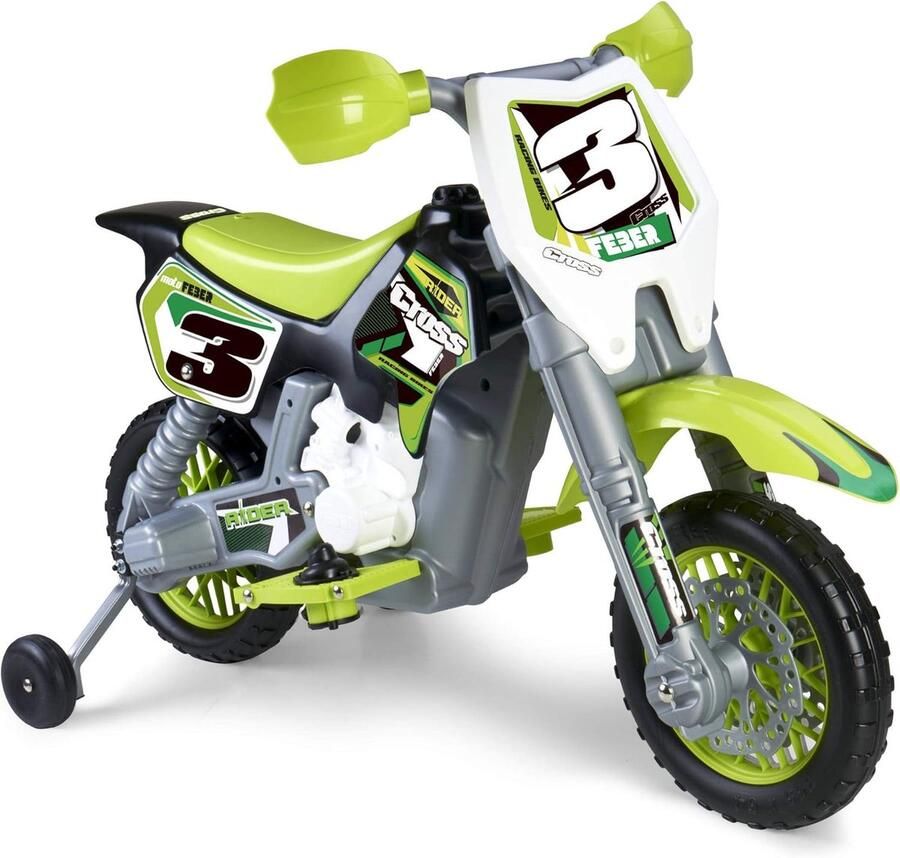 Elektrische Kinder Motorfiets Crossmotor 6V Stoere Loopfiets met Rem