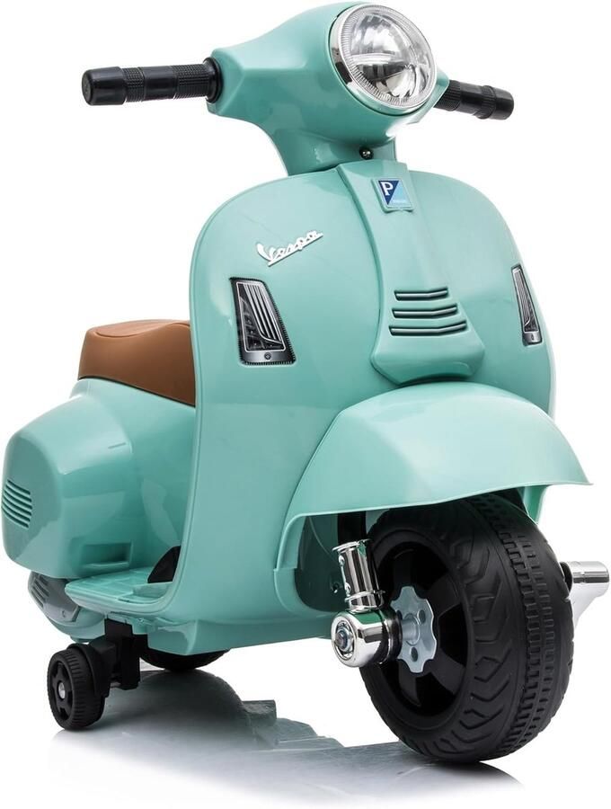 Elektrische Kinder Motorfiets Groen met Zijwieltjes en Licht Loopfiets voor Kind 18 Maanden+