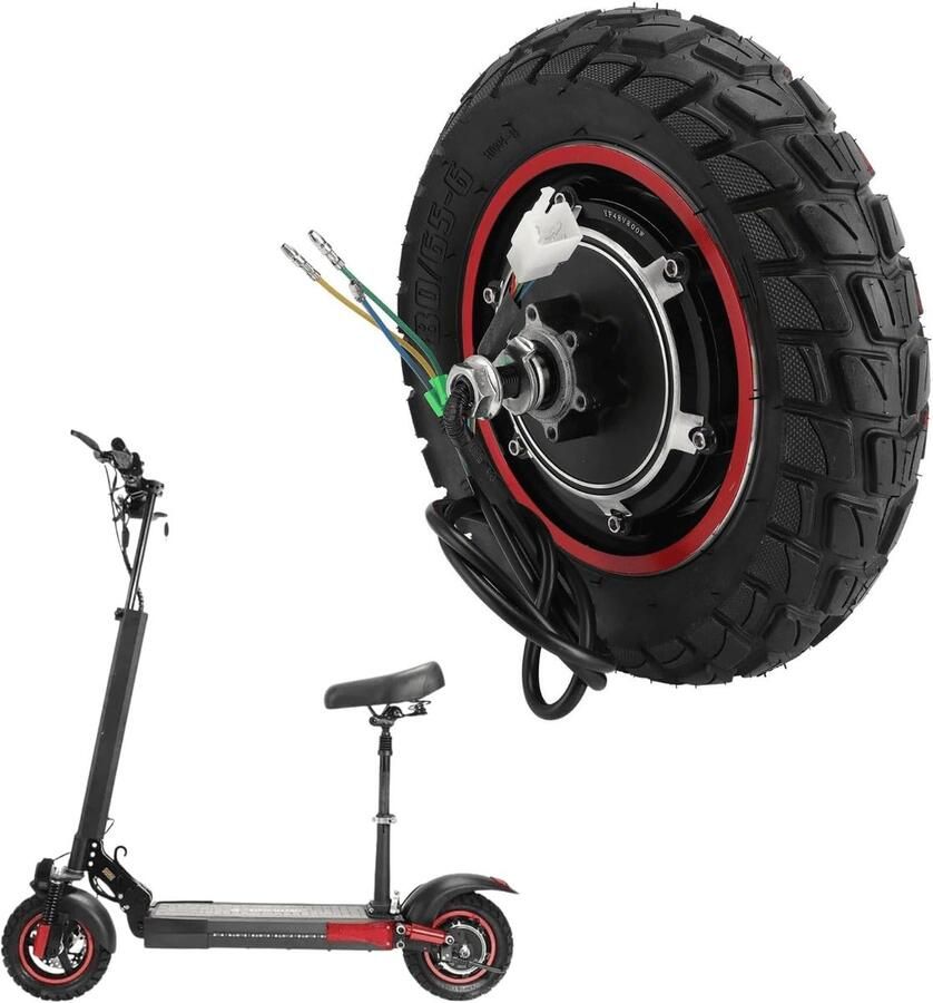 Elektrische scooter naafmotor achterwiel voor KUGOO M4 M4pro 48V 800W 10 inch E-Scooter achterwiel aandrijfmotor met band vervangende elektrische scooter wielnaafmotor