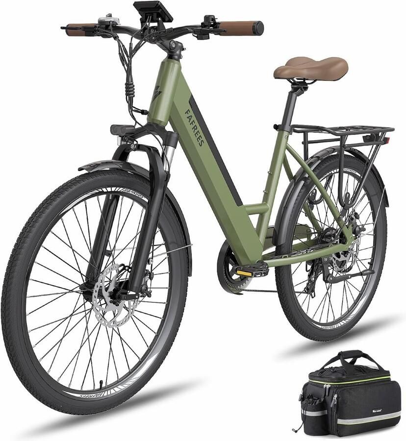 Elektrische Stadsfiets 26 Inch met 250W Motor en Verwijderbare 36V Batterij