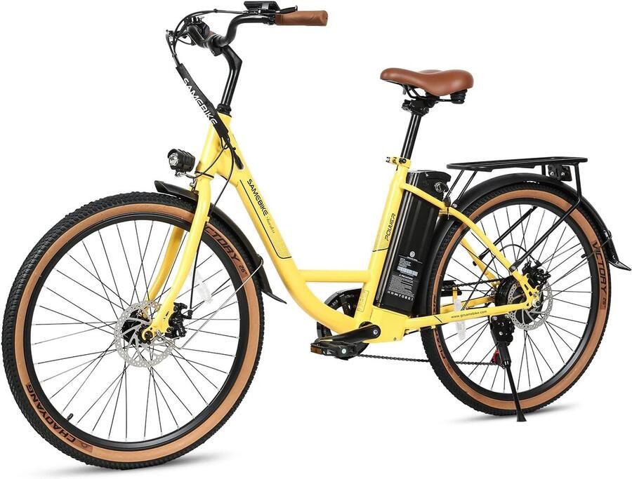 Elektrische stadsfiets 26 inch met lithiumbatterij 250W motor en 7 versnellingen