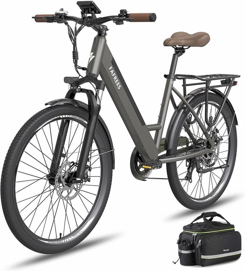 Elektrische Stadsfiets met 250W Motor en 36V Batterij Unisex Volwassene 60-110 KM Bereik