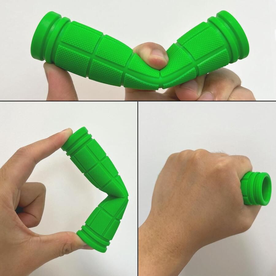 Ergonomische fietsgrepen van rubber antislip voor mountainbike en stadsfiets 120 mm Zwart