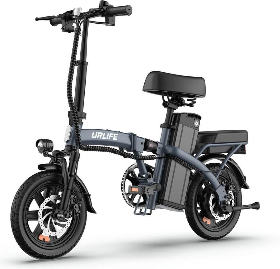 F1L E-Bike 14 inch 40km actieradius 250W motor grijs