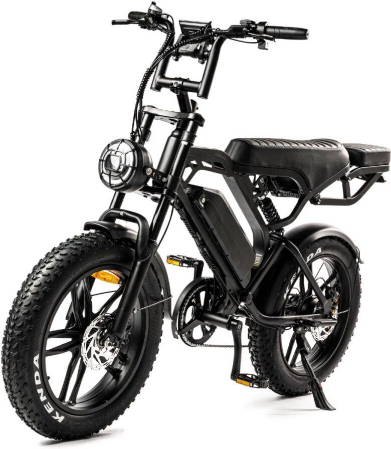 Fatbike Zwart 250W Met Garantie Model 2025 Gratis gemonteerd