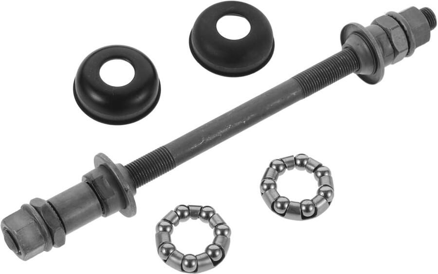 Fiets achteras robuuste titaniumlegering achterwielas 180 mm grijze kogellagers mountainbike achterwielzadel asverlenging voor mountainbikes
