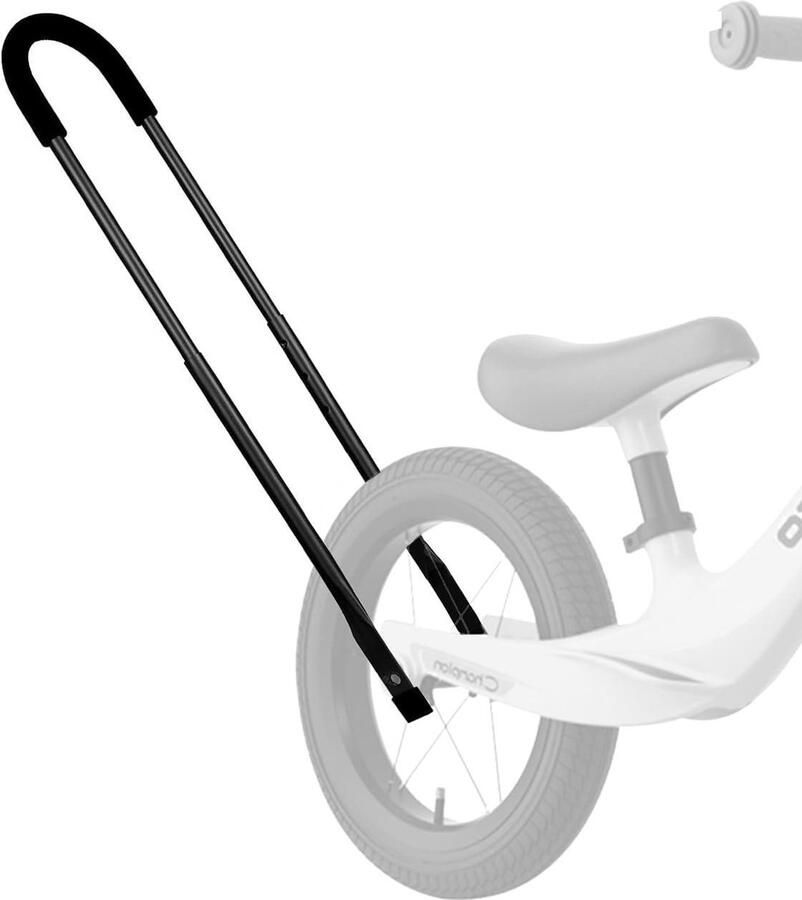 Fiets Handvat Duwstang Kinderfiets Kinderen Leren Fietsen Verstelbare Lengte 43 cm Zwart