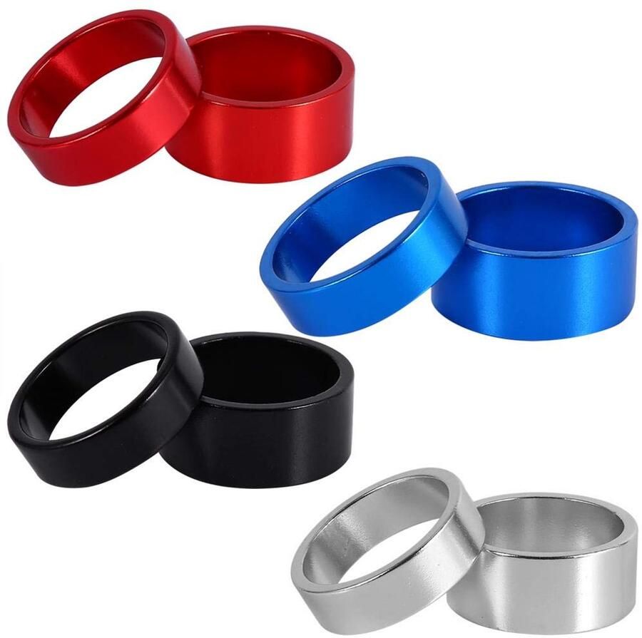 Fiets Headset Spacer Aluminium Voorstam Vork 5mm 10mm 15mm 20mm Mountainbike Rood Perfect voor Fietsaccessoires
