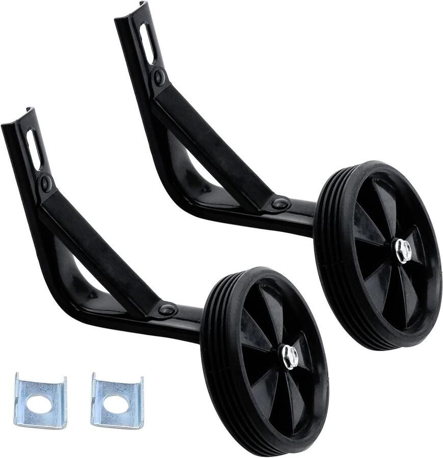 Fiets Hulpwielen Kinderfiets Trainingswielen Kinderfiets Kinderen Leren Fietsen Stabiel en Geruisloos 16 Inch Velgen Zwart