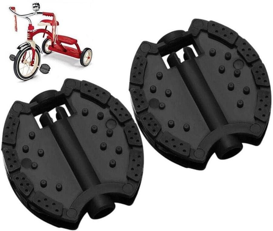Fiets Pedaal Kinderen Onderdeel Kinderfiets Veilig Fietsen Antislip Ontwerp 6.5cm x 6.5cm Zwart