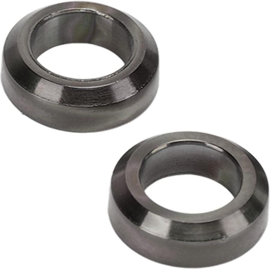 Fiets Remklauw Spacer Legering 2 Kleuren Fijn Polijsten Concave en Bolle Mountainbike Remklauw Washer 4 Stks set Zwart Fietsen Onderdelen Accessoires in Zwart Model