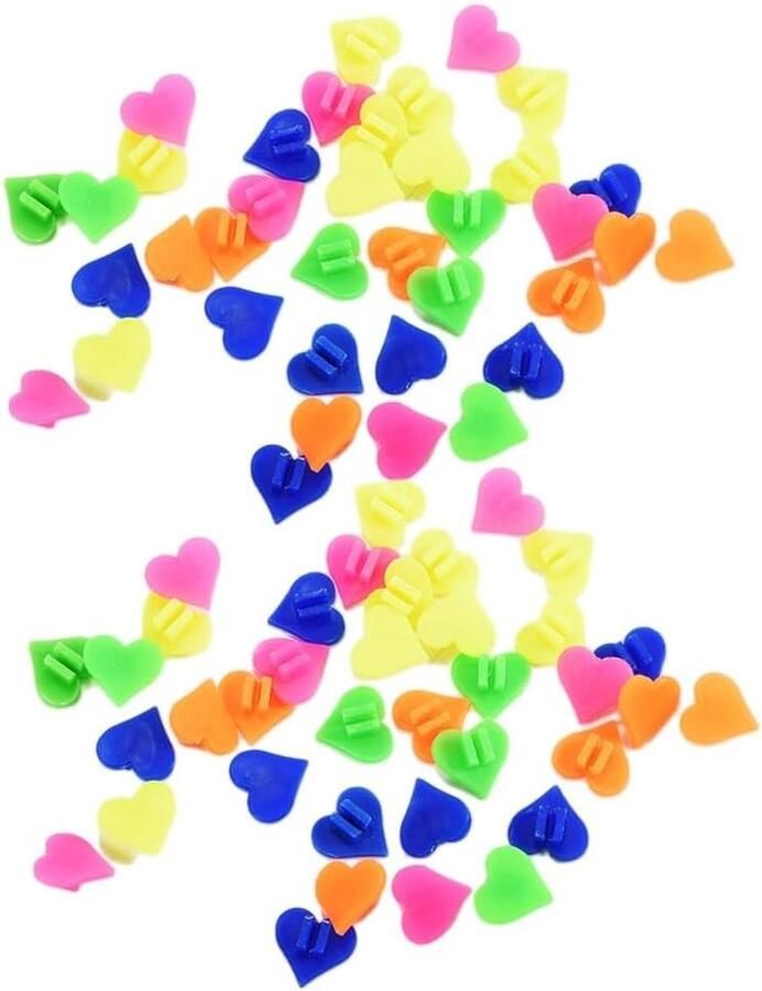Fiets Spaak Decoratie Kralen Clips Kinderfiets Versiering 72 Stuks Set 20 mm Doorsnee Kleurrijk