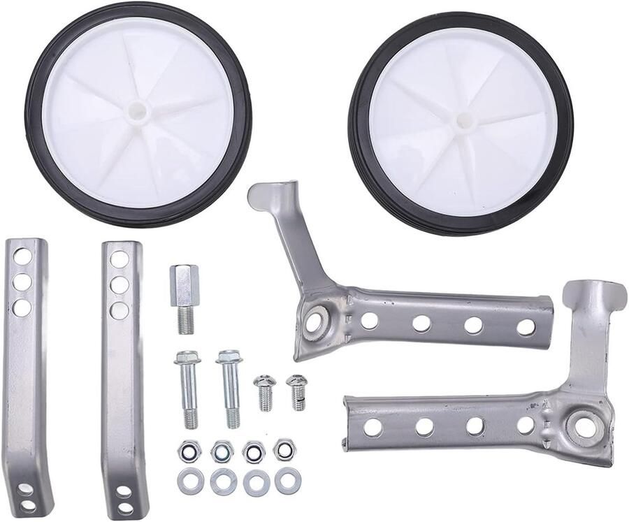 Fiets Stabilisator Oefenwielen Kinderfiets Leren Fietsen Verstelbare Montage 18-24 Inch Grijs