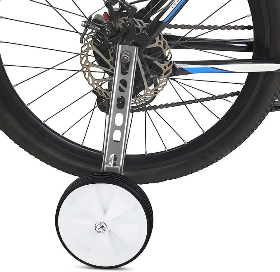 Fiets Stabilisatoren Oefenwielen Kinderfiets Veilig Leren Fietsen Universele Pasvorm 12-20 Inch Wit