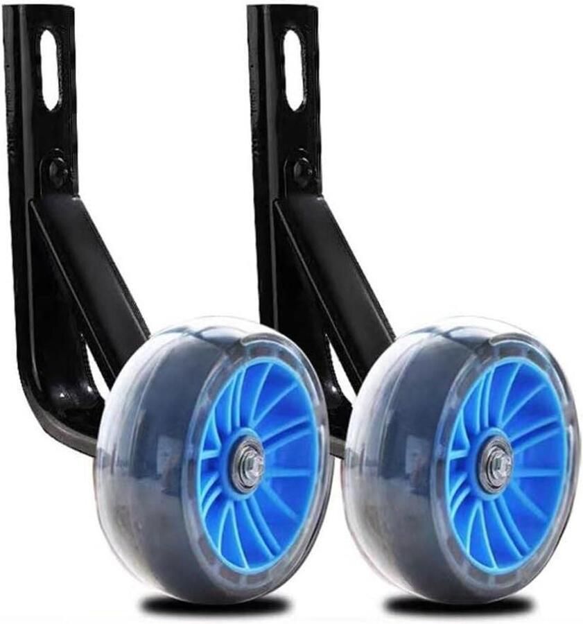 Fiets Stabilisatoren Zijwieltjes Kinderfiets Veilig Leren Fietsen Verbrede Wielbasis 18 inch Blauw