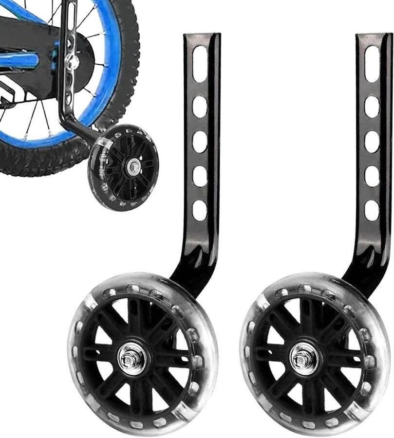 Fiets Stabilisatorwielen Kinderfiets Wielen Leren Fietsen Verstelbare Bevestiging 26 cm Hoogte Felgekleurd