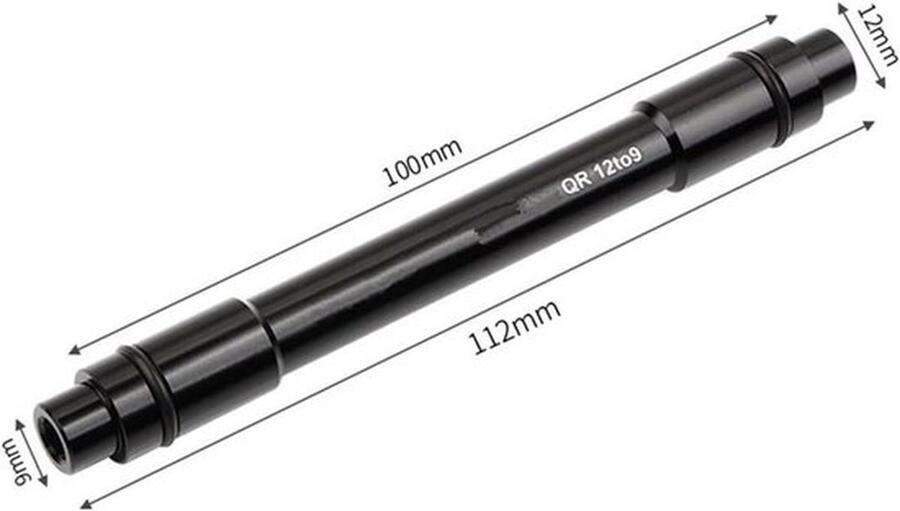 Fiets Steekas Naafadapter Conversie Zwart Fietsuitrusting Accessoires Mountainbikes Geschikt Voor 100mm Steekas Naaf Snelspanner