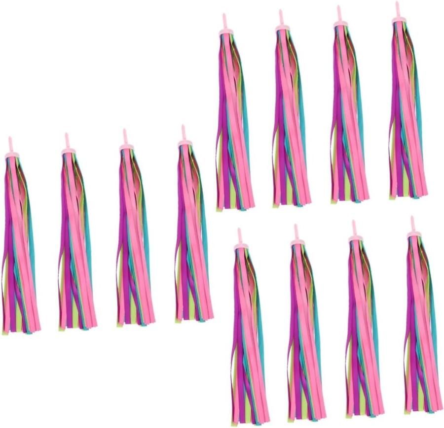 Fiets Streamers Stuur Kwastjes Kinderfiets Decoratie Eenvoudig Te Installeren 29cm Lengte Kleurrijk