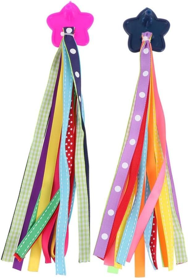 Fiets Stuurfranjes Decoratieve Streamers Kinderfiets Versieren Eenvoudig Te Installeren 27cm Lengte Kleurrijk