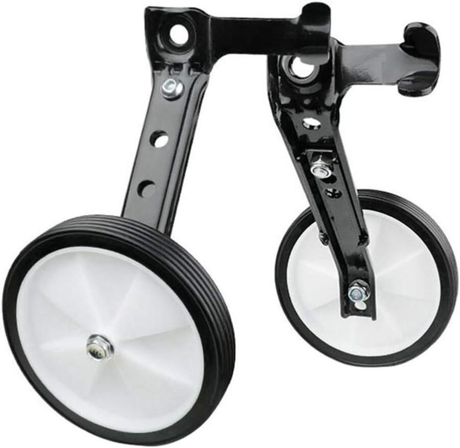 Fiets Trainingswielen Steunwielen Kinderfiets Veilig Leren Fietsen Verstelbare Stabiliteit 16-24 Inch Zwart