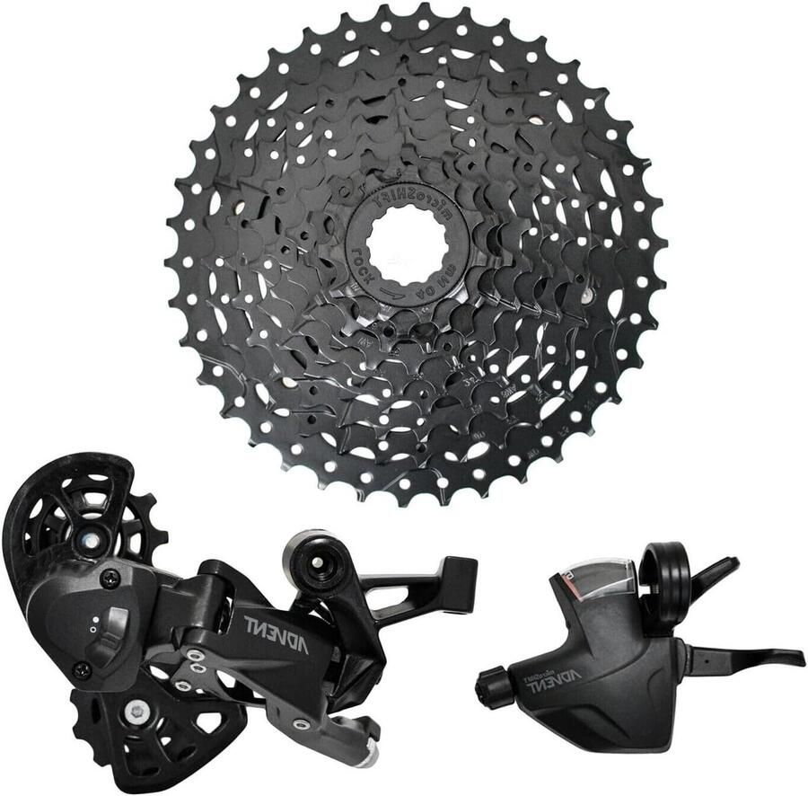 Fiets Versnellingsgroep Schakelset MTB Mountainbiken Kinderen Super Short Design 20 inch wielen Zwart
