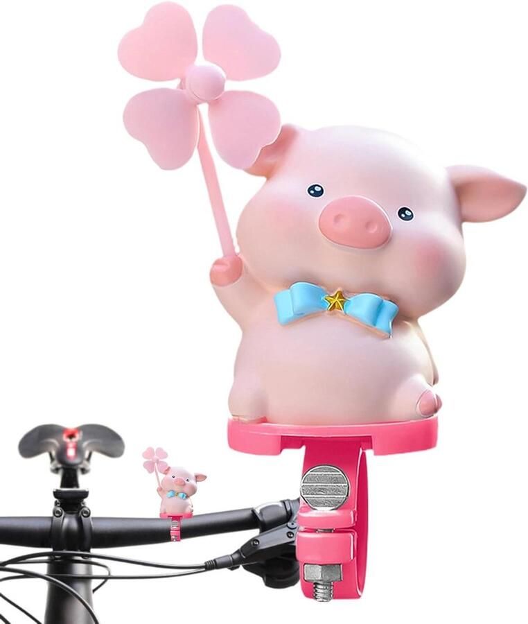 Fiets windmolen decoratie Dieren orna t Kinderfiets versieren Draaiend effect 14.5 cm Meerdere kleuren