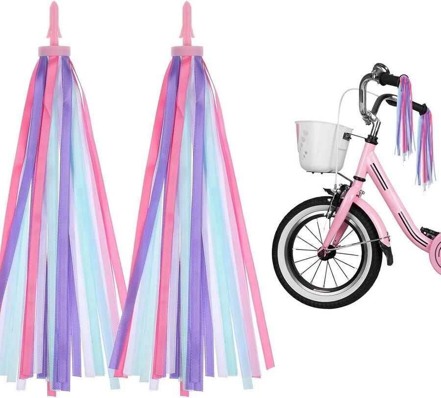 Fietsaccessoires Kinderen: Kleurrijke Stuurkwastjes voor Fiets Loopfiets en Driewieler