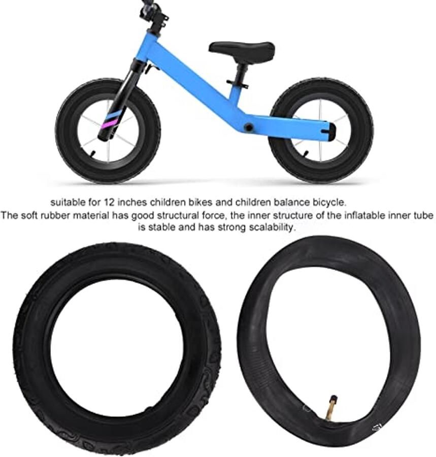 Fietsband 12 x 2.125 inch Duurzaam Geschikt voor Kinderfiets Loopfiets Goede Demping Betrouwbare Veiligheid Eenvoudig Onderhoud Kinderfietsband