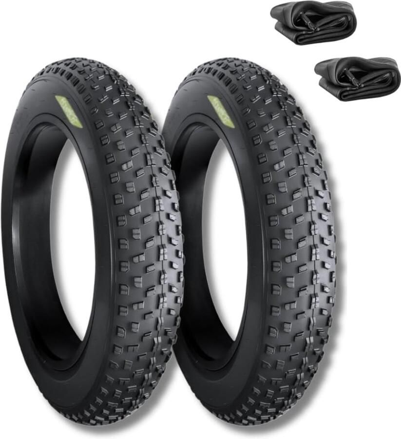 Fietsbanden 20 x 4.0 Inclusief luchtkamers Geschikt voor fat bike en e-bike Betrouwbare grip en stabiliteit SnelShoppen