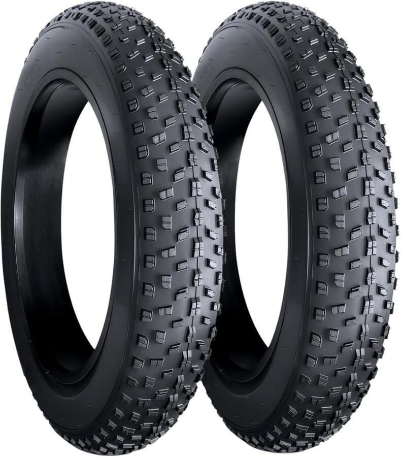 Fietsbanden 20 x 4.0 Volrubber Extra breed Geschikt voor fat bike en e-bike SnelShoppen